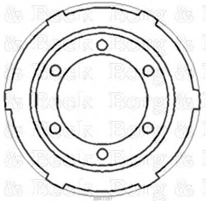 Тормозной барабан BORG & BECK BBR7187