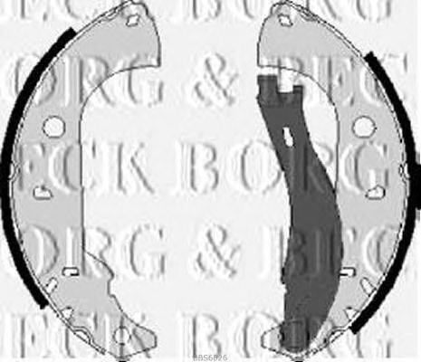 Комплект тормозных колодок BORG & BECK BBS6026
