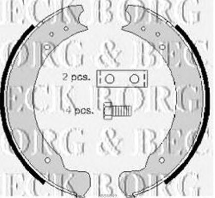 Комплект тормозных колодок BORG & BECK BBS6049