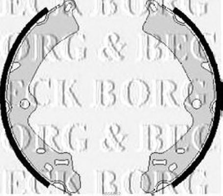 Комплект тормозных колодок BORG & BECK BBS6062