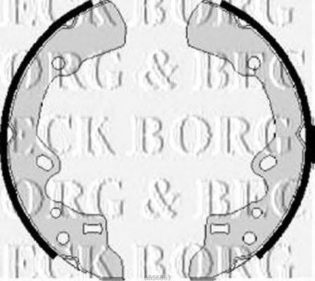 Комплект тормозных колодок BORG & BECK BBS6063