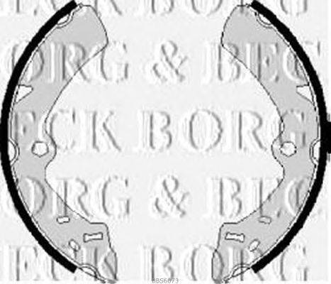 Комплект тормозных колодок BORG & BECK BBS6073