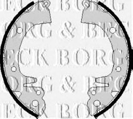 Комплект тормозных колодок BORG & BECK BBS6085