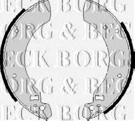 Комплект тормозных колодок BORG & BECK BBS6115