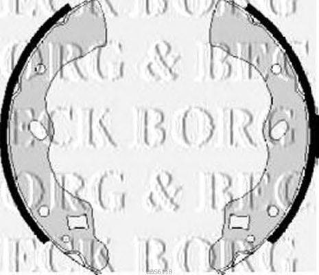 Комплект тормозных колодок BORG & BECK BBS6118