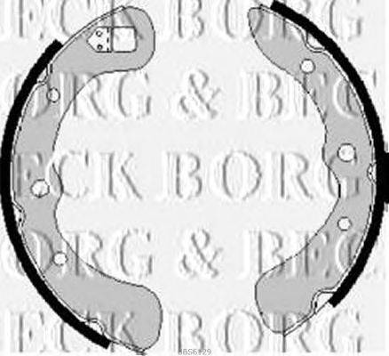 Комплект тормозных колодок BORG & BECK BBS6129