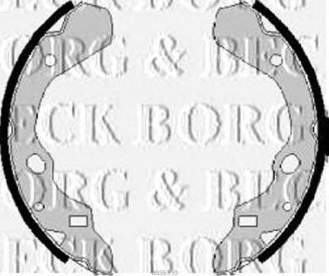 Комплект тормозных колодок BORG & BECK BBS6130