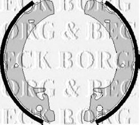 Комплект тормозных колодок BORG & BECK BBS6133