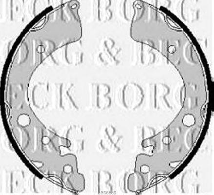 Комплект тормозных колодок BORG & BECK BBS6160