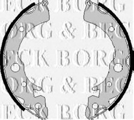Комплект тормозных колодок BORG & BECK BBS6164