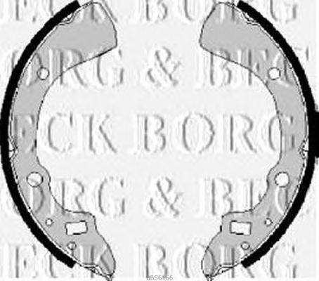 Комплект тормозных колодок BORG & BECK BBS6166