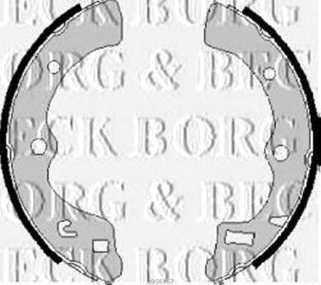 Комплект тормозных колодок BORG & BECK BBS6167