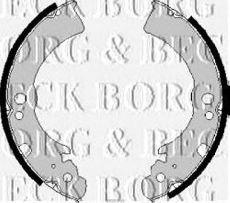 Комплект тормозных колодок BORG & BECK BBS6168