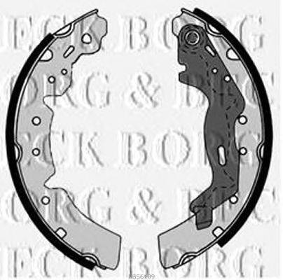 Комплект тормозных колодок BORG & BECK BBS6189