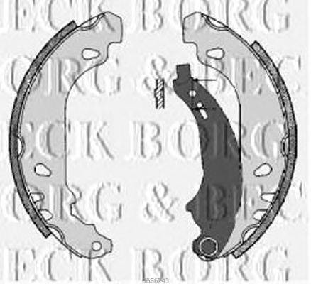 Комплект тормозных колодок BORG & BECK BBS6243