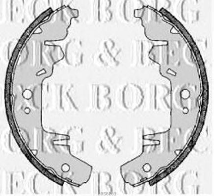 Комплект тормозных колодок BORG & BECK BBS6263