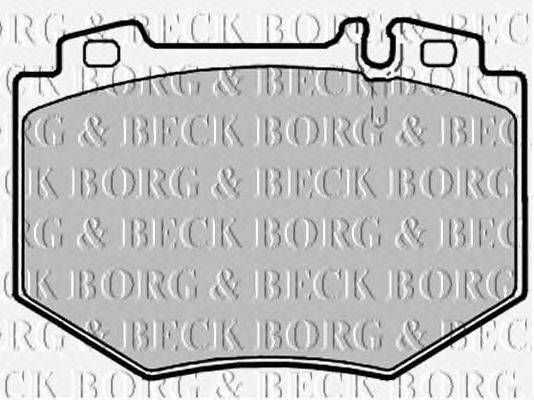 Комплект тормозных колодок, дисковый тормоз BORG & BECK BBP2137