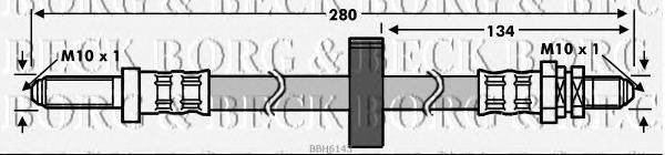 Тормозной шланг BORG & BECK BBH6143