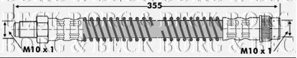 Тормозной шланг BORG & BECK BBH6254
