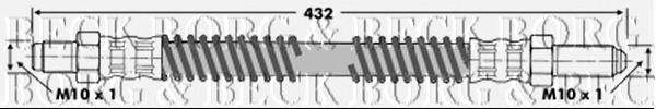 Тормозной шланг BORG & BECK BBH6387