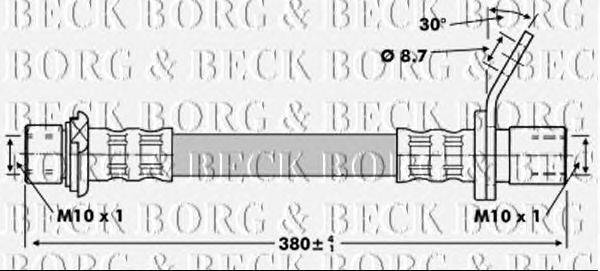 Тормозной шланг BORG & BECK BBH6751