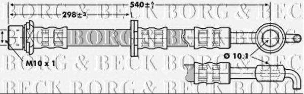 Тормозной шланг BORG & BECK BBH6863