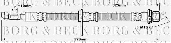 Тормозной шланг BORG & BECK BBH7248