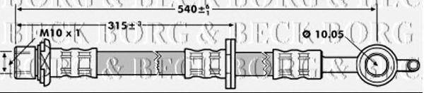 Тормозной шланг BORG & BECK BBH7271