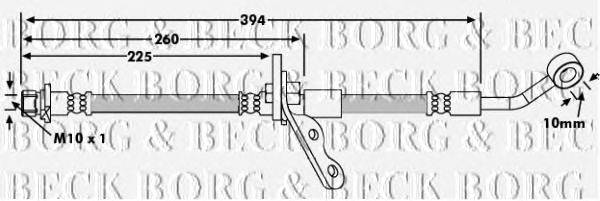 Тормозной шланг BORG & BECK BBH7347