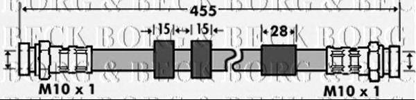 Тормозной шланг BORG & BECK BBH7431