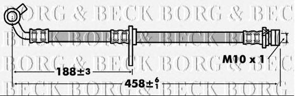 Тормозной шланг BORG & BECK BBH7442