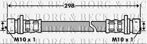 Тормозной шланг BORG & BECK BBH7447