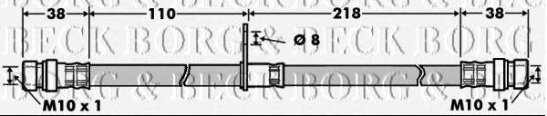 Тормозной шланг BORG & BECK BBH7499