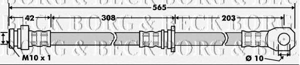 Тормозной шланг BORG & BECK BBH7504