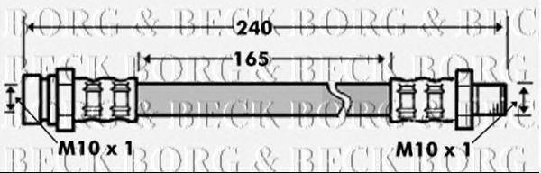 Тормозной шланг BORG & BECK BBH7507