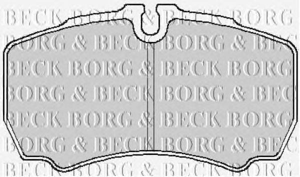 Комплект тормозных колодок, дисковый тормоз BORG & BECK BBP1863
