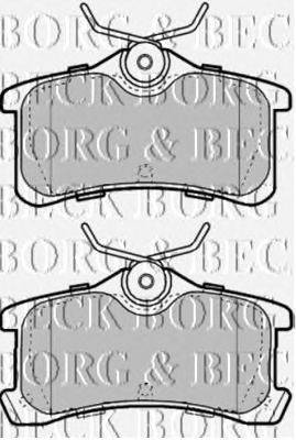Комплект тормозных колодок, дисковый тормоз BORG & BECK BBP1885