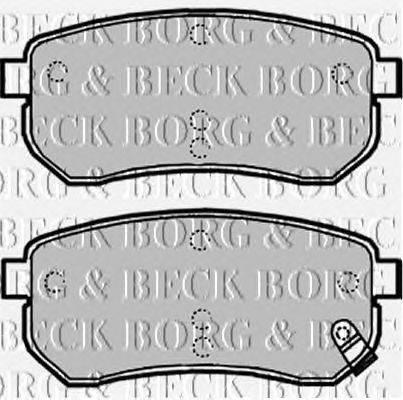 Комплект тормозных колодок, дисковый тормоз BORG & BECK BBP1932