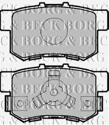 Комплект тормозных колодок, дисковый тормоз BORG & BECK BBP1985