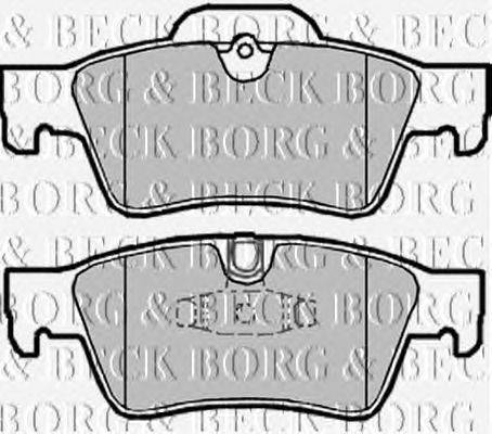 Комплект тормозных колодок, дисковый тормоз BORG & BECK BBP2031