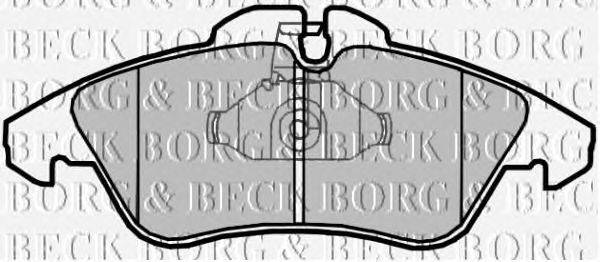 Комплект тормозных колодок, дисковый тормоз BORG & BECK BBP2071