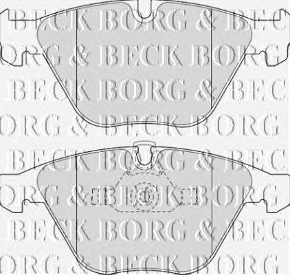 Комплект тормозных колодок, дисковый тормоз BORG & BECK BBP2110