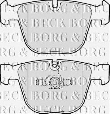 Комплект тормозных колодок, дисковый тормоз BORG & BECK BBP2116