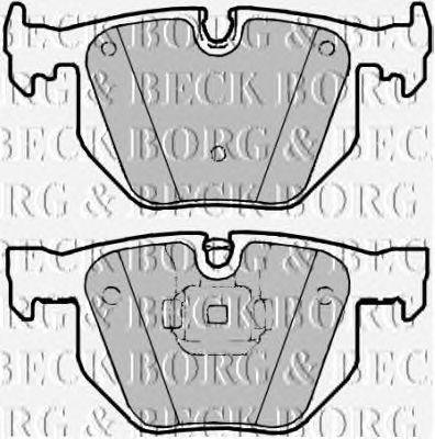 Комплект тормозных колодок, дисковый тормоз BORG & BECK BBP2184