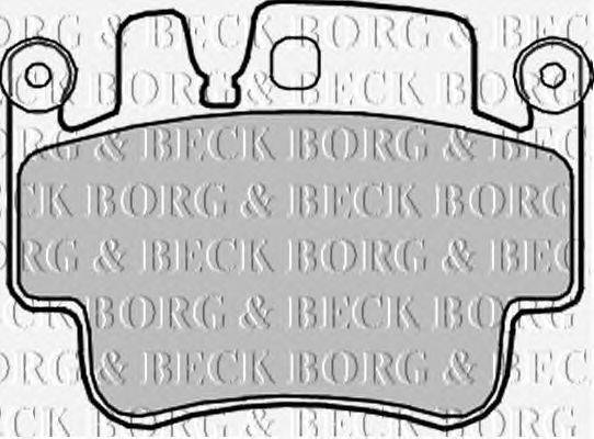 Комплект тормозных колодок, дисковый тормоз BORG & BECK BBP2202