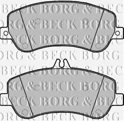 Комплект тормозных колодок, дисковый тормоз BORG & BECK BBP2210