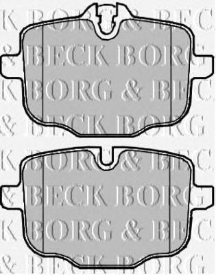Комплект тормозных колодок, дисковый тормоз BORG & BECK BBP2226