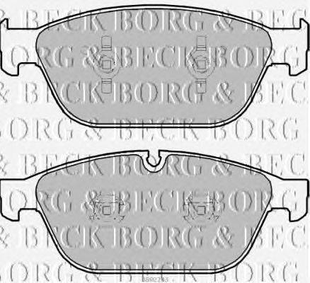 Комплект тормозных колодок, дисковый тормоз BORG & BECK BBP2293