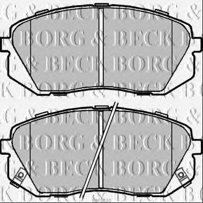 Комплект тормозных колодок, дисковый тормоз BORG & BECK BBP2320