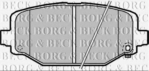 Комплект тормозных колодок, дисковый тормоз BORG & BECK BBP2341